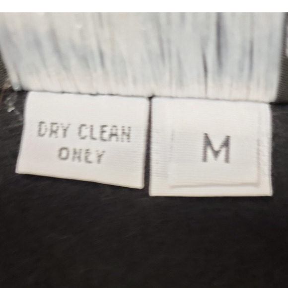 Lynn Murray Women's Funky Button Mixed Media Blazer Jacket Black Size Medium - Picture 9 of 10